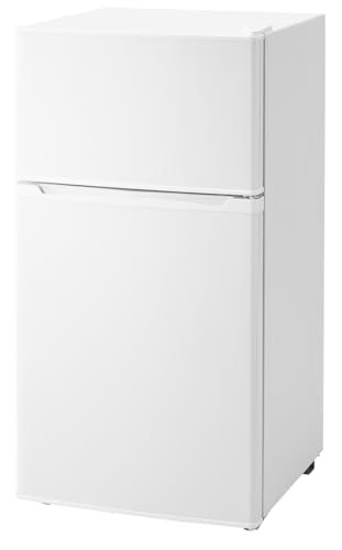 simplus 冷蔵庫 小型 2ドア 90L 家庭用 冷凍庫 一人暮らし オフィス 新生活 2ドア 省エネ 右開き シンプラス SP-90LD2 コンパクト 大容量 シンプル 温度調整可 静音 (2ドア/90L, ホワイト)